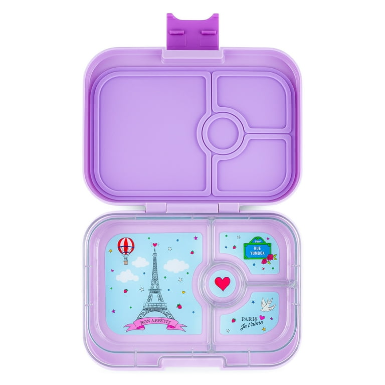 Yumbox Panino Leakproof Bento Box for Kids (Lulu Purple with Paris