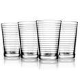 Yumchikel Juice Glasses 7 Oz, Set of 4 Drinking Glass for Soda, Juice