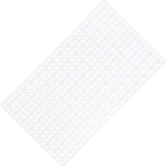 Yumcute Bathtub Mat Non Slip Shower Mat, Drainage Mat Toilet Mats Machine Washable Rubber Shower Mat with Drain Holes Suction Cups