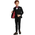 thumbnail image 1 of Yumcute  Boy Suits 5 Piece Slim Fit Suit for Kids Toddler Formal Set Wedding Ring Bearer Outfit 2T, 1 of 13