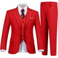 thumbnail image 1 of Yumcute Boys Suits 5 Piece Formal Suit Set Slim Fit Formal Dress Clothes Ring Bearer Outfit for Kids, 1 of 12