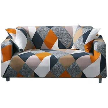 Yumcute Washable Sofa Cover Fit Stretch Slipcover Elastic Fabric Printed Pattern Chair Loveseat Couch Settee Non Slip Sofa Covers Furniture Cover Protector