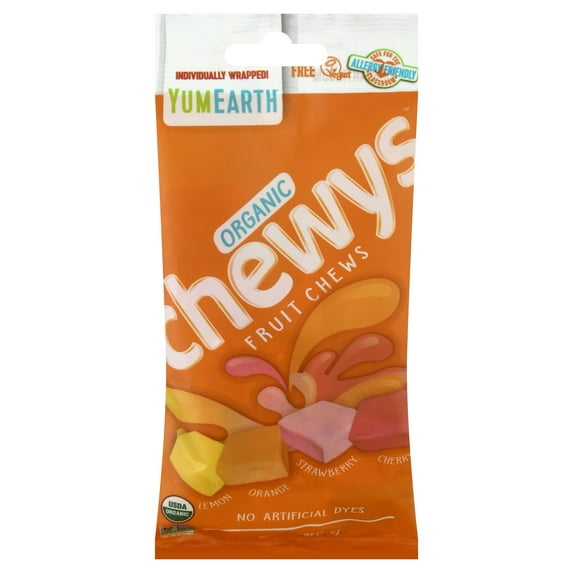 Yumearth Organic Chewy Candy Ginger 2 oz (Pack of 12)