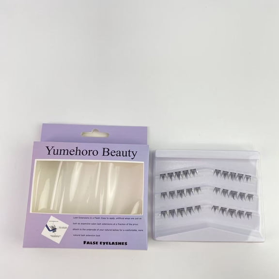Yumehoro Beauty False eyelashes,Eyelash Extension Lengthening Wisps - Featherlight Synthetic Reusable Artificial Eyelashes