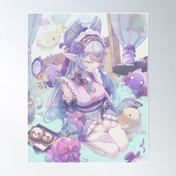 Yumemizuki Mizuki Poster Wall Art, Modern Wall Decor For Living Room Bedroom, 8x12 UNFRAMED