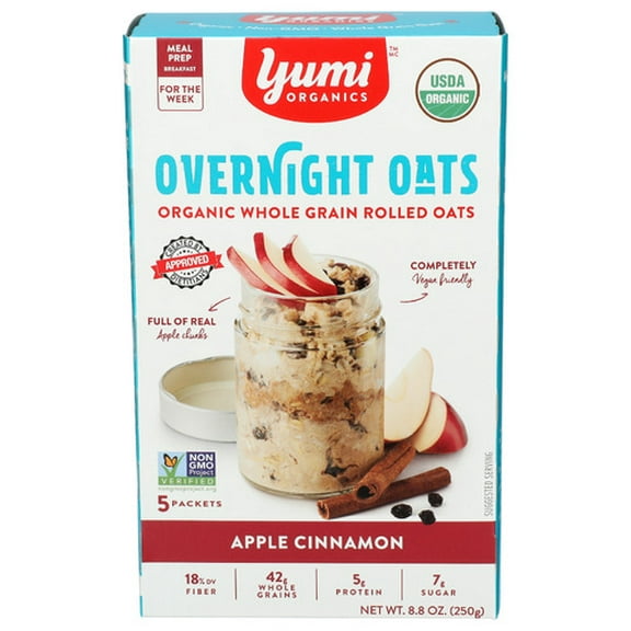 Yumi Oats Apple Cinnamon, 8.8 oz Pack of 6