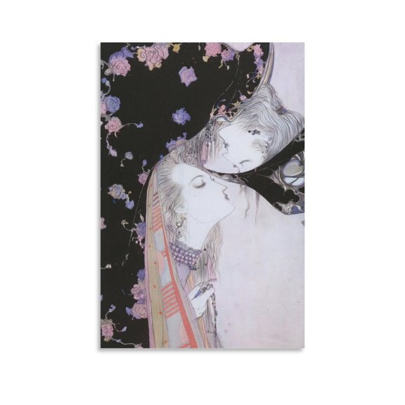Yumihiko Amano Painting Poster Painter Home Decor Poster Wall Art Hanging Picture Print Bedroom Decorative Painting Posters Room Aesthetic 12x18inch(30x45cm)