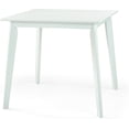 thumbnail image 1 of Yumiko Solid Wood Square Dining Table Kitchen Modern, White Color, 1 of 8