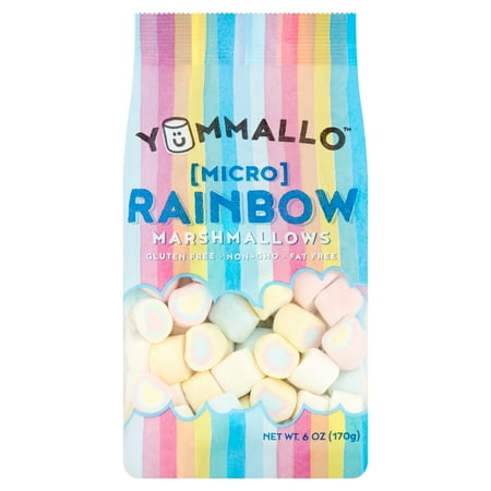 Yummallo [Micro] Rainbow Marshmallows, 6 oz (170 g)