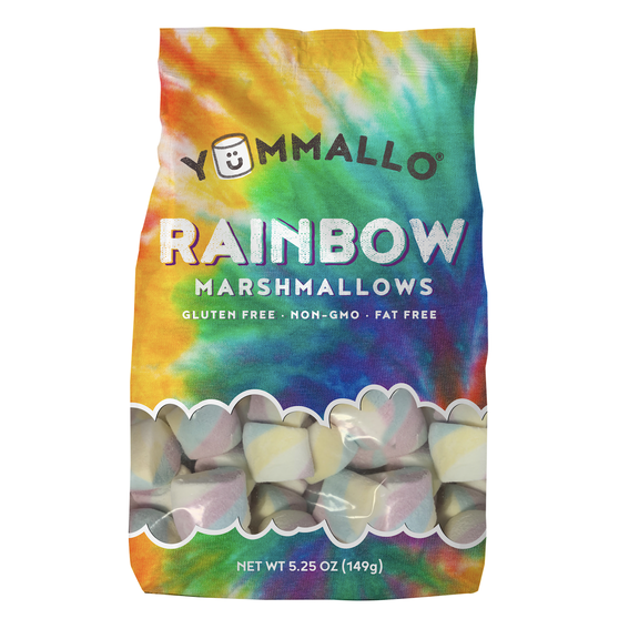 Yummallo Rainbow Marshmallow, 5.25 oz (149g)