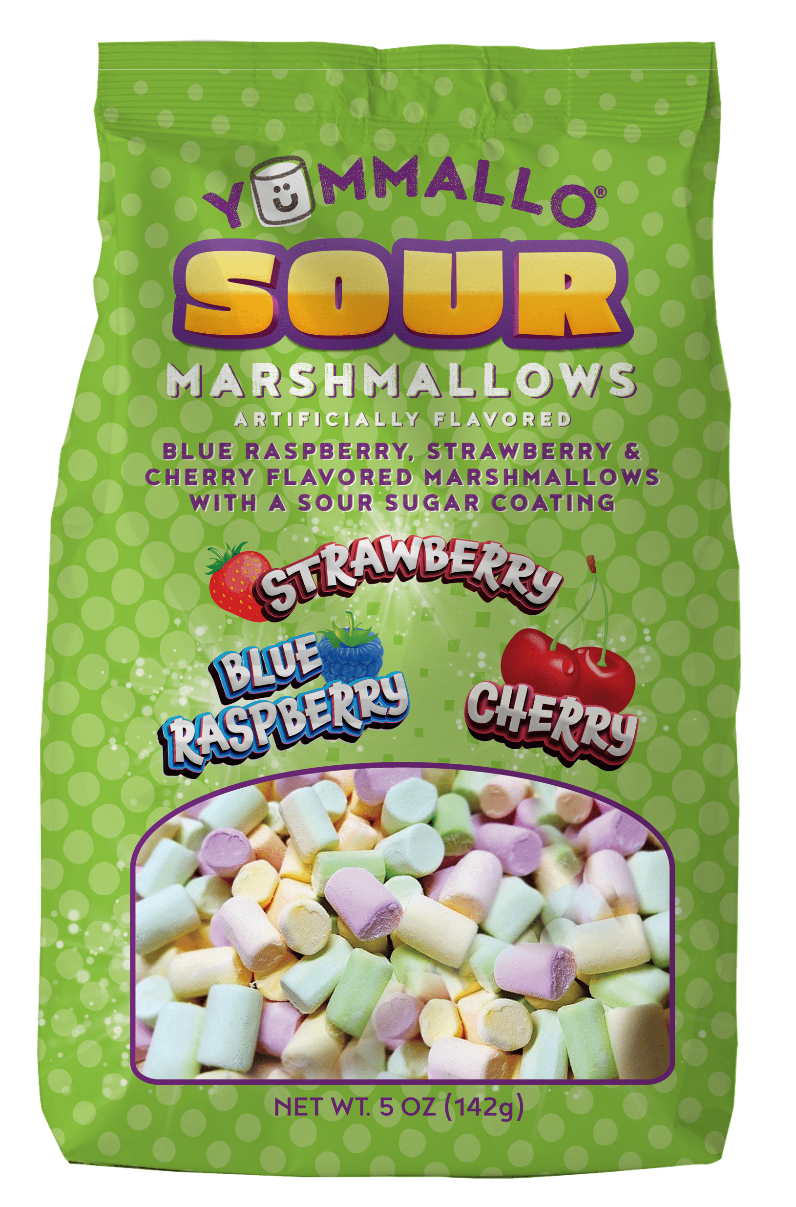 Yummallo Sour Marshmallows, 5 oz (142 g) - Walmart.com