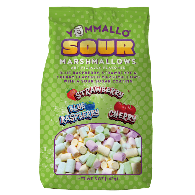 Yummallo Sour Marshmallows, 5 oz (142 g) - Walmart.com