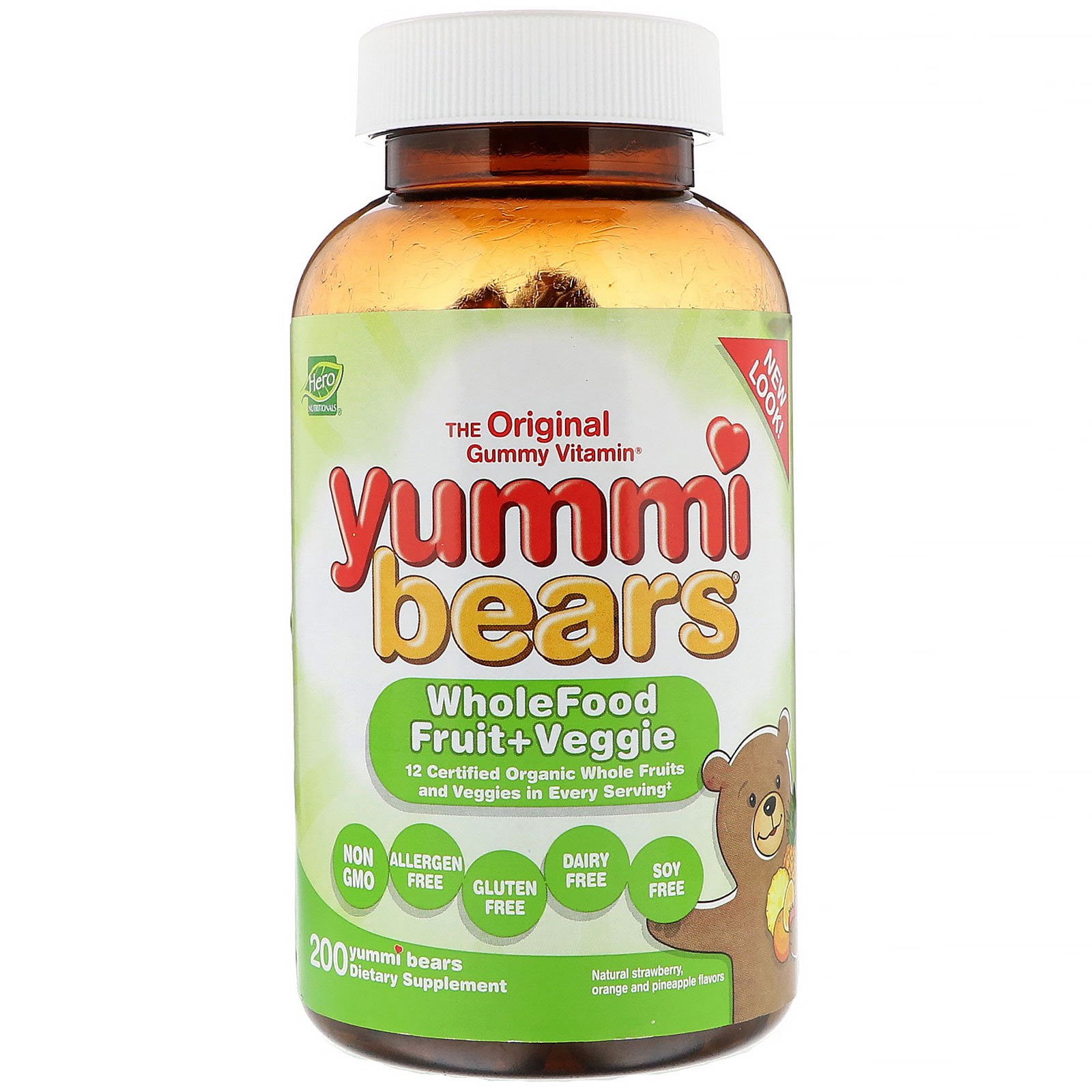YUMMI BEARS, WHOLE FOODS SPPLMNT VSIZE, 200 PC, (Pack of 1)