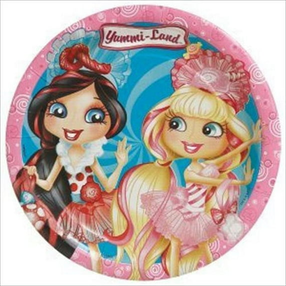 Various Disposable Paper Plates, 8 Count