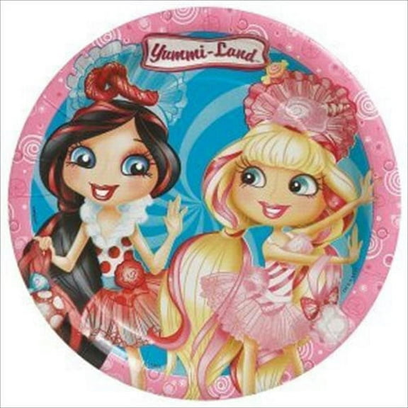 Various Disposable Paper Plates, 8 Count