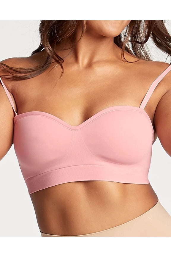 Yummie BLUSH Peyton Seamless Wire Free Strapless Convertible Bra, US Medium