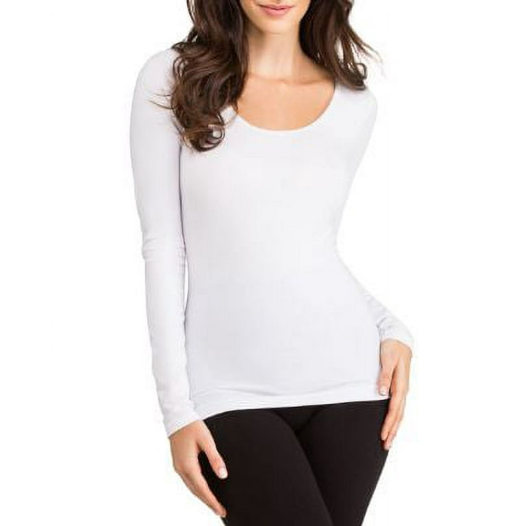 Yummie Womens Karlie Seamlessly Shaped Cotton Everyday Shaping Top