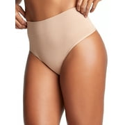 Yummie Womens Liliana Comfortably Curved Shaping Thong Style-YT5-267