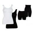 thumbnail image 1 of Yummie by Heather Thomson Seamless Shapewear Wardrobe 4-Pk Black/White L/XL (12-14), 1 of 7