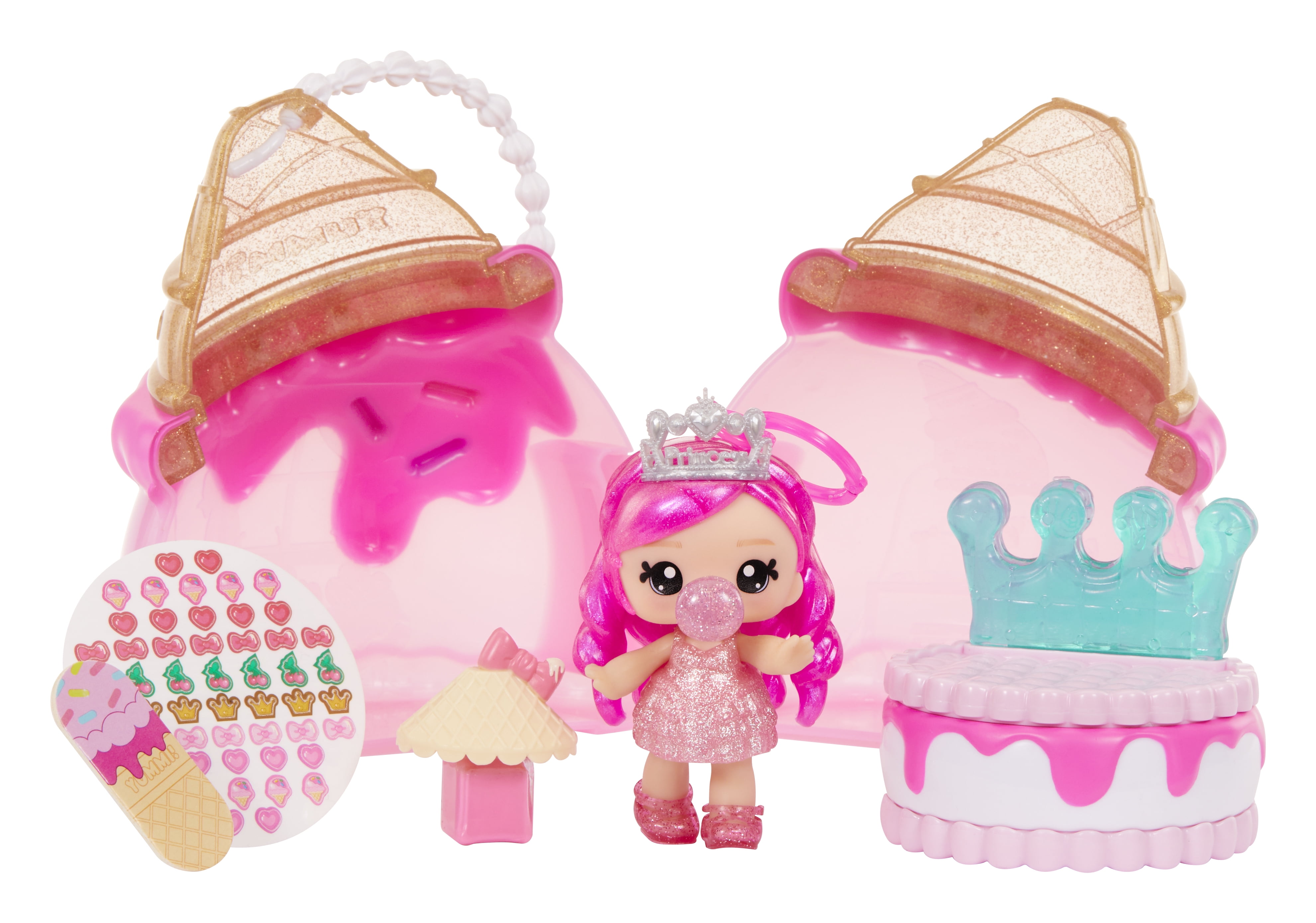 Yummiland Beauty Bag Playset + Lip Gloss Doll - Ice Cream Beauty