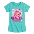 thumbnail image 1 of Yummiland - Bianca Bubblegum - Toddler And Youth Girls Fitted Short Sleeve Graphic T-shirt, 1 of 4