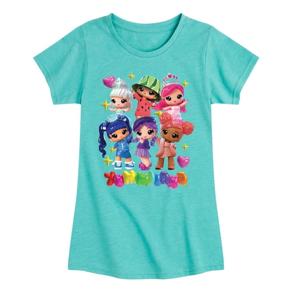 Yummiland - Group - Toddler And Youth Girls Fitted Short Sleeve Graphic T-shirt