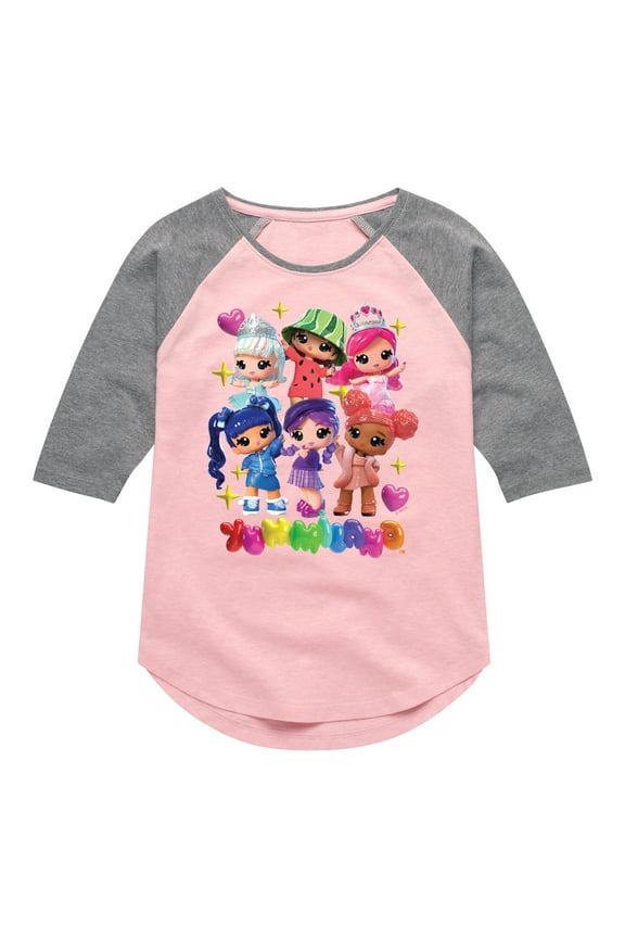 - Group - Toddler And Youth Girls Shirt Tail Raglan