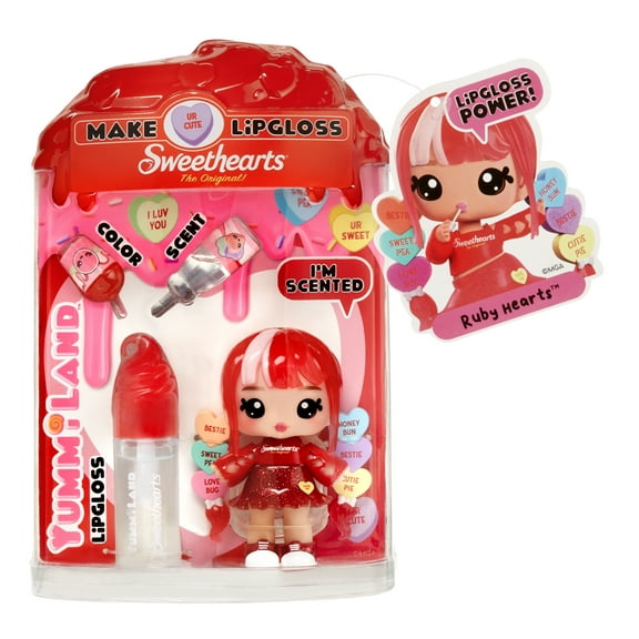Yummiland Lip Gloss Doll - Red (Ruby Hearts)