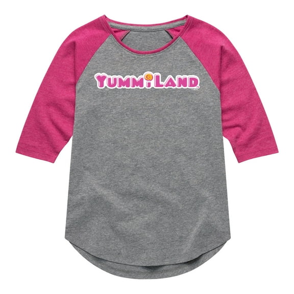Yummiland - Logo - Toddler And Youth Girls Shirt Tail Raglan