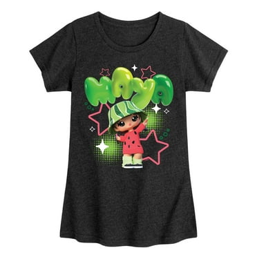 Yummiland - Maya Watermelon Y2K - Toddler And Youth Girls Fitted Short Sleeve Graphic T-shirt