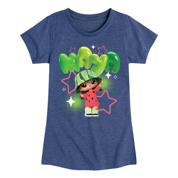 Yummiland - Maya Watermelon Y2K - Toddler And Youth Girls Fitted Short Sleeve Graphic T-shirt