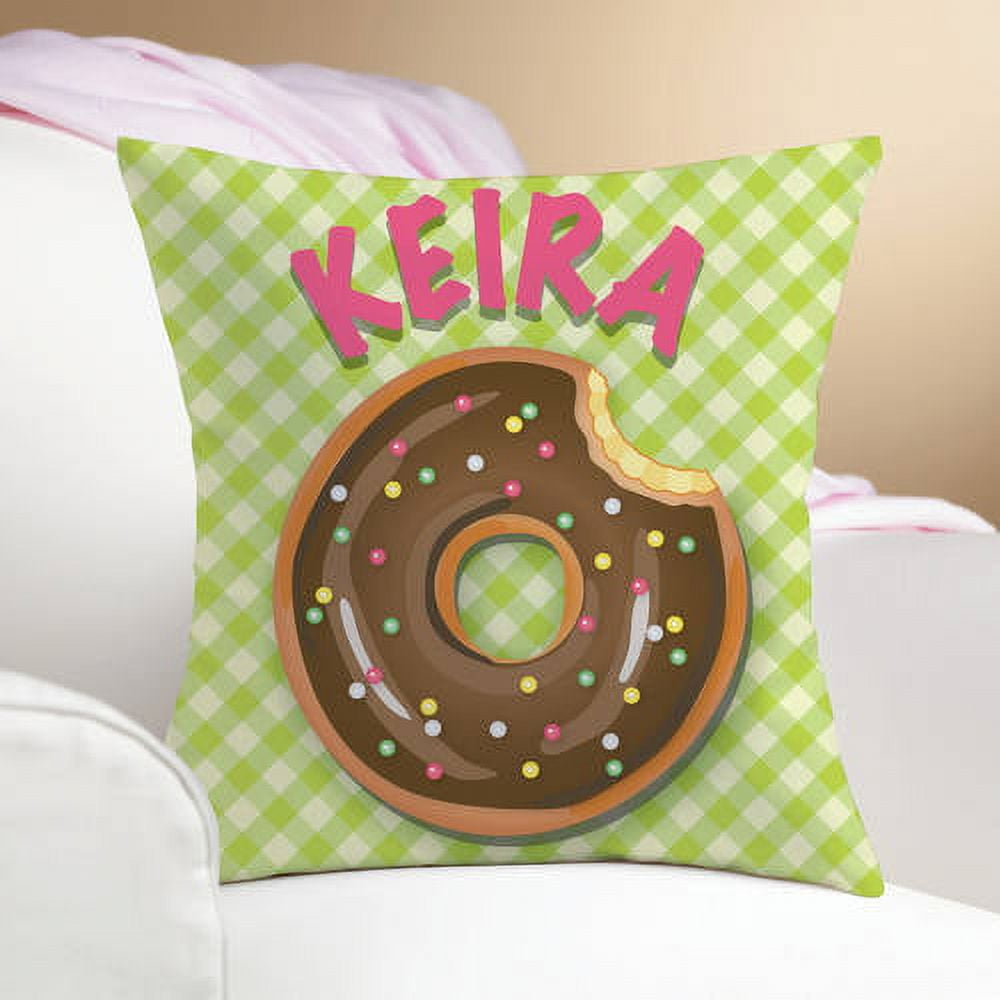 Sprinkle Donut Shaped Throw Pillow