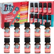 iDIY Yummy Fruit Scented Oils 10 Pack - X Large 10ml .34 oz Bottles - Includes Natural Food Fragrance Scent for Diffusers, Aromatherapy
