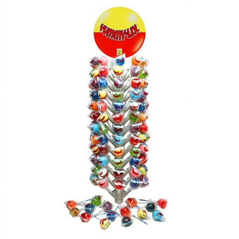 Yummy Lix 6012168 Display Assorted Lollipop - Walmart.com