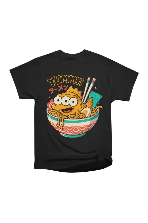 Yummy Noodle Creature T-Shirt Tee Gift For Him Merch For Her Apparel For Friend