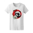 thumbnail image 1 of Yummy Panda Eating Bamboo T-Shirt Women -Image by Shutterstock, Female Medium, 1 of 2