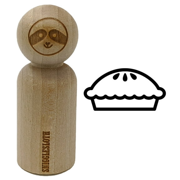 Yummy Pie Rubber Stamp for Scrapbooking Crafting Stamping - Small 3/4 Inch