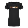 thumbnail image 1 of Yummy Shaped T-Shirt Women -Image by Shutterstock, Female x-Large, 1 of 2