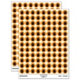 thumbnail image 1 of Yummy Sweet Cupcake Birthday Anniversary Celebration 200+ Round Stickers - Orange - Matte Finish - 0.50" Size, 1 of 3