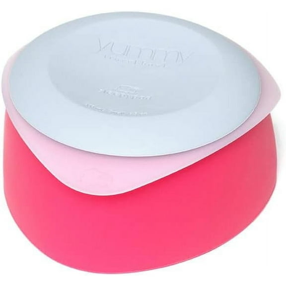 Yummy Travel Bowls – BPA-Free Silicone, 3-in-1 Travel Bowl Set for Dogs and Cats (Small, Very Berry)