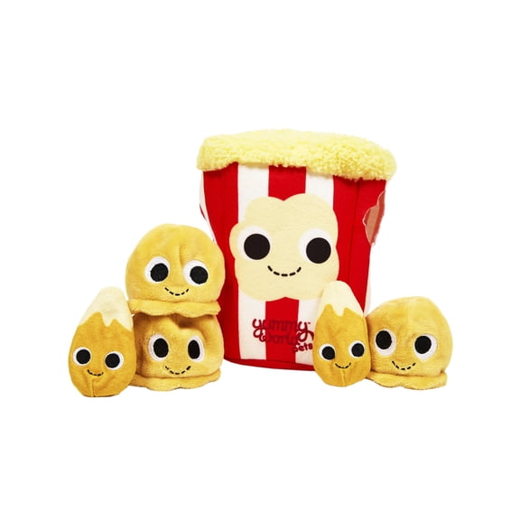 Yummy World Popcorn Pull Out Kernels Pet Toy