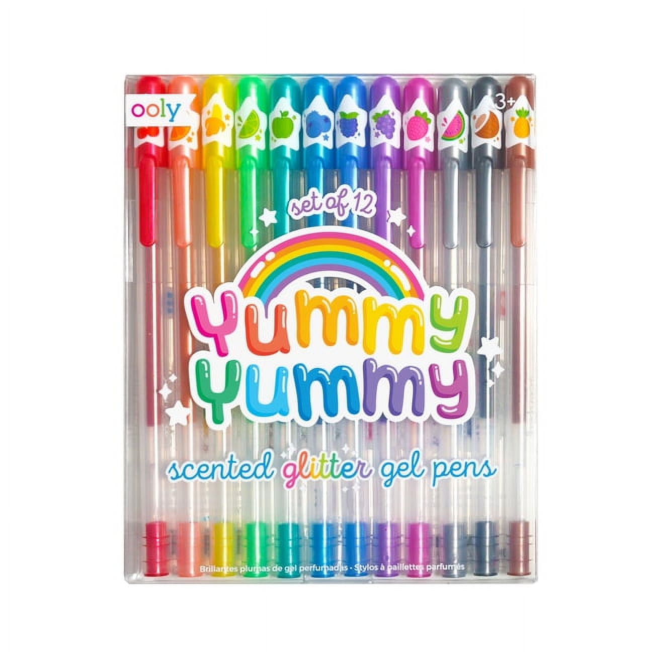 Yummy Yummy Scented Glitter Gel Pens 2.0 - Set of 12 - The Blue House