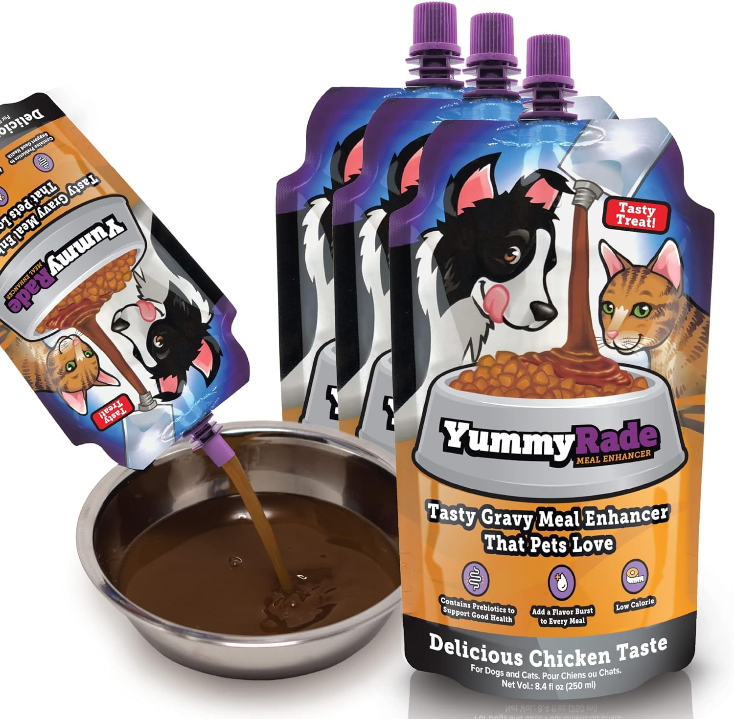 YummyRade Pet Meal Topper for Dry Dog Food & Cat Food Healthier