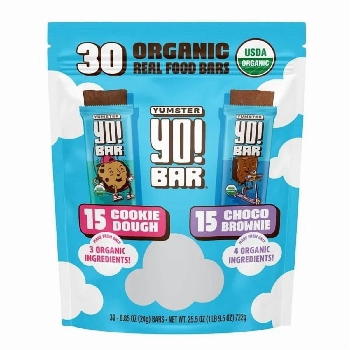 Yumster Yo!Bars Organic Real Food Bars, 0.85 Ounce (Pack of 30)