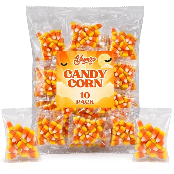 Yumzo Candy Corn Individually Wrapped, 10 Packets, 10 oz