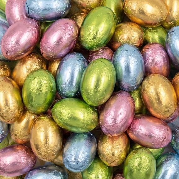 Yumzo Chocolate Eggs Candy, Individually Wrapped Mini Chocolate Eggs, Bulk, 5 lb