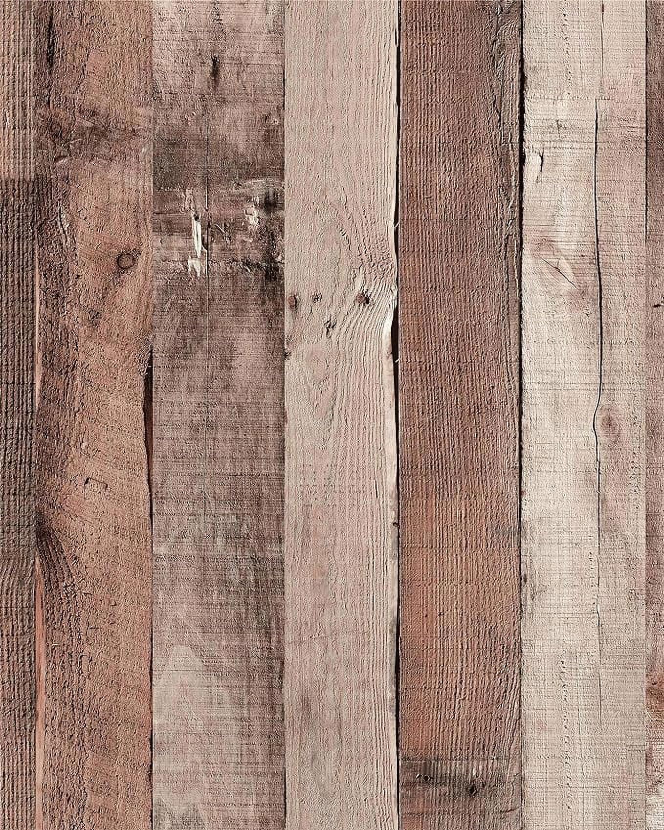 Yunaeon Natural WoodCinnamon Wood Contact Paper Peel and Stick