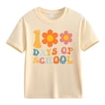 thumbnail image 1 of YunPes 100 Days of School Shirt for Boys Short Sleeve Crew Neck Student School Days T-Shirt Kids Girls Spring Summer Casual Tee Tops, 1 of 1