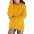 thumbnail image 1 of YunPes 2025 Fall Sweaters for Girls Kids Long Sleeve Cozy Lightweight Fuzzy Casual Pullover Cute Dress𝐲 Winter Jumper Blouse Tops, 1 of 5