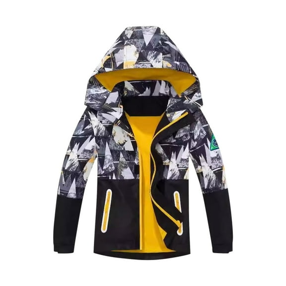 YunPes Autumn Winter Boys Girls Jackets Windproof Thick Warm Toddler Casual Hooded Jackets Girls Size 5 Winter Jacket